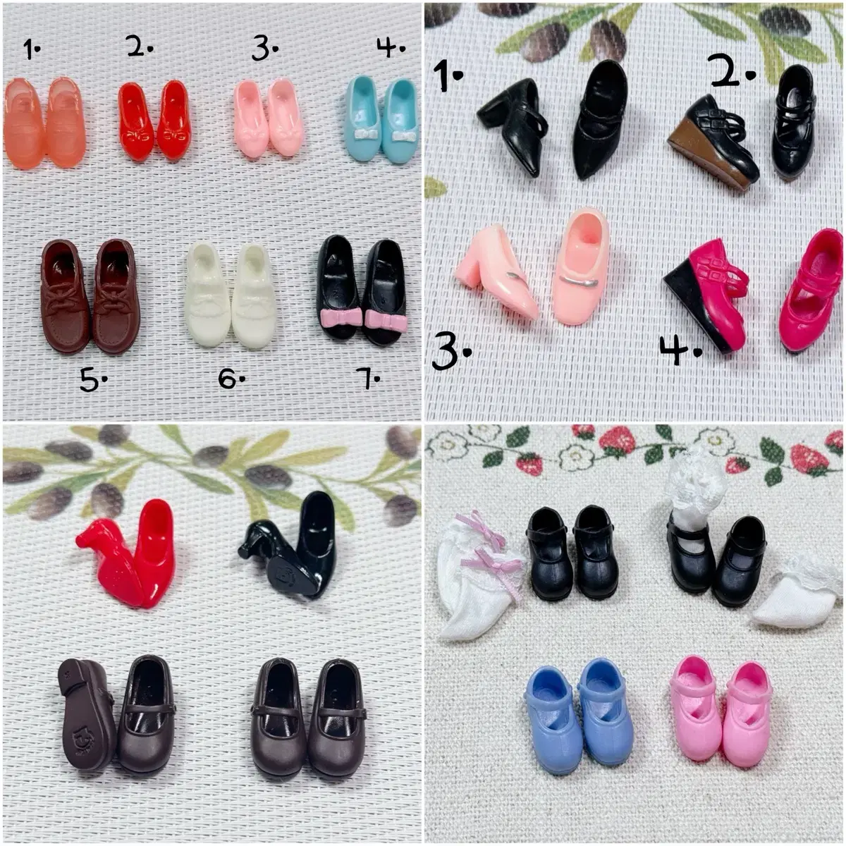 Obitsu2224 1/6 Doll Shoes * Blythe Pepper Licca Mini Reina Pepper Momoko