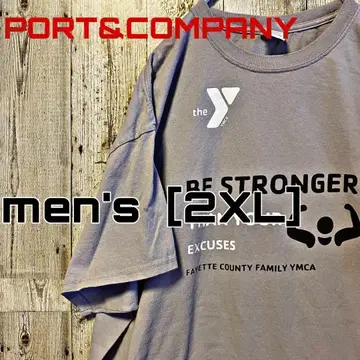 BS-1 [PORT&COMPANY] 프린트 티셔츠 남성용 [2XL]