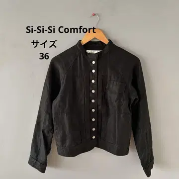 Si-Si-Si Comfort 헤비 린넨 스탠드 카라 자켓