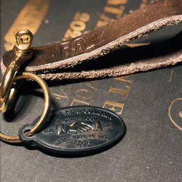RRL 가죽 키링 (브라운 가죽)