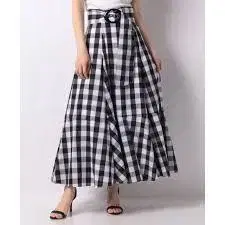 K05392)Mystrada 마이 스트라다 깅엄 체크 스커트 36