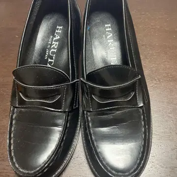 HARUTA 블랙 로퍼 일본제 23cm