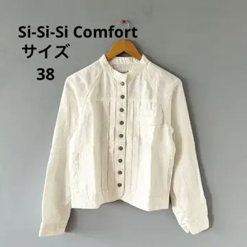 Si-Si-Si Comfort 헤비 린넨 스탠드 카라 자켓