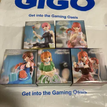 GiGO 한정 5등분의 신부 피규어 5개 세트