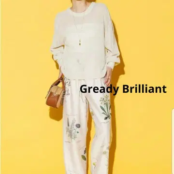 Gready Brilliant 와시 홀 의류 크루넥 니트