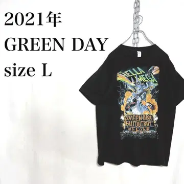 2021 Green Day Fallout Boy Weezer 티셔츠 L