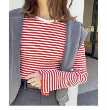 Spick & Span 자카드 크루넥 풀오버