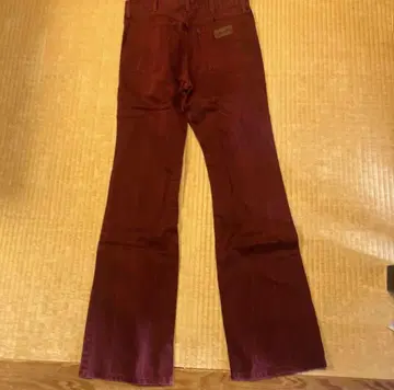 Wrangler 빨간색 플레어 데님 팬츠 해외 스트릿 오피움 Y2K