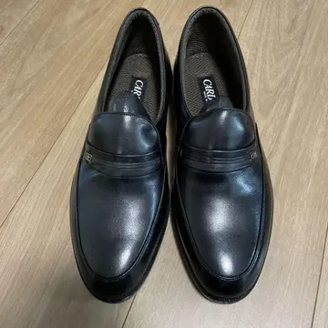 블랙 가죽 로퍼 26cm