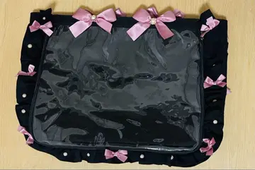 자카마트 A3 프릴 디자인 이타백 토트백 로즈 핑크