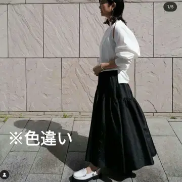 machatt 샴브레이 롱 스커트 2022SS 마챗