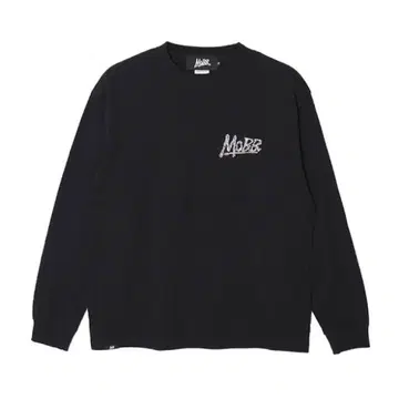 MOBB 블랙 로고 긴팔 티셔츠