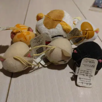 네무네코 마스코트 밴딩 끈 봉제 인형 택 포함 후류 묶음 판매