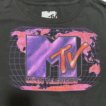2020년 MTV 티셔츠 기업 계열 뮤직 T XXL 블랙 블랙