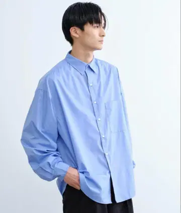 SINSS 루즈핏 셔츠 색스 블루 L
