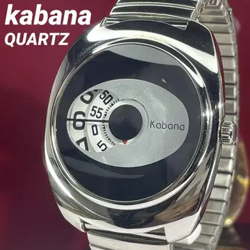 진품 Kabana 쿼츠 배터리 교환 완료 신축 벨트 실버 손목시계