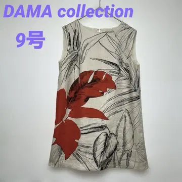 새상품급 다마 컬렉션 린넨 튜닉 9호 보태니컬 무늬 고급 린넨 100%