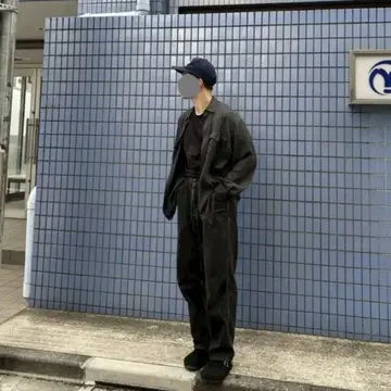 다크 그레이 긴팔 셔츠 2 포켓
