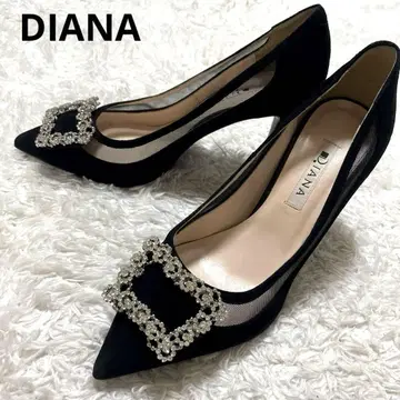 DIANA 하이힐 펌프스 비쥬 시스루 결혼식