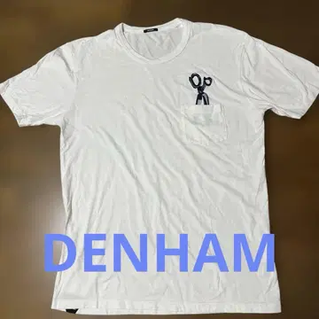 DENHAM 화이트 티셔츠 S
