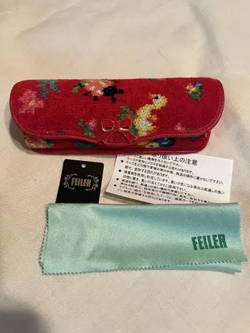 FEILER 페이러 하이디 안경 케이스 빨간색 미사용