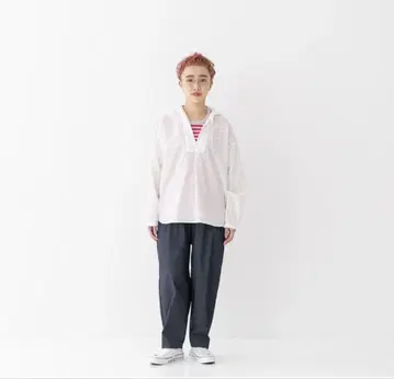 Prit 에어리 코튼 후드 풀오버 셔츠 2025