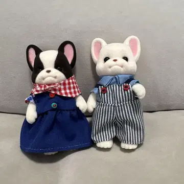 실바니안 패밀리 프렌치 불독 패밀리 아빠 엄마