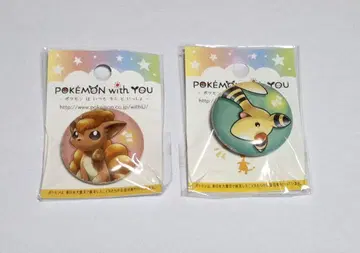 포켓몬스터 포켓몬 with you 캔뱃지 로콘 덴류