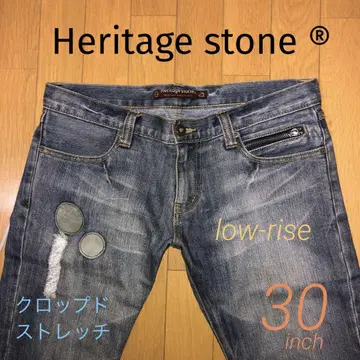 Heritage stone 크롭 데님 팬츠 스트레치 30인치