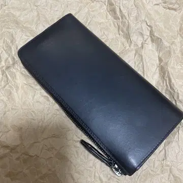 새상품 노마도이 블랙 가죽 장지갑 L자 지퍼