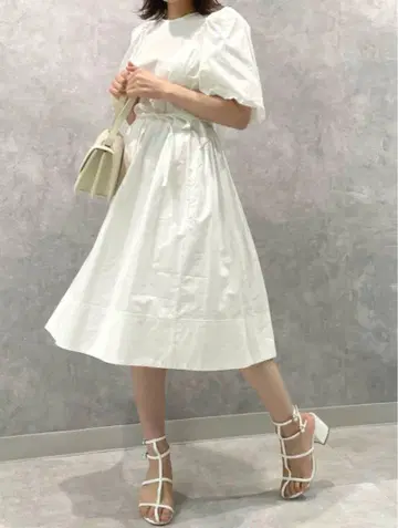 셀포드 미카 씨 콜라보 벌룬 슬리브 원피스