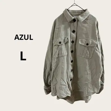 AZUL 아줄 자켓 올리브 그레이 계열 아우터 봄 L 코튼