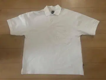 다이와 피케 셔츠 화이트 M 사이즈