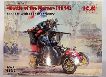 ICM 1/35 "마른 전투" 르노 택시 w/프랑스 보병 (1914)