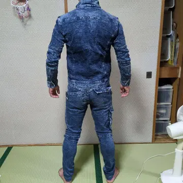 도라이치 데님 셋업 작업옷