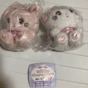 가챠 mikko character 봉제 인형 2개 세트