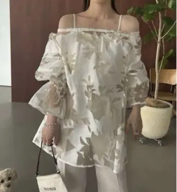 오간디 꽃 모양 사탕 소매 톱