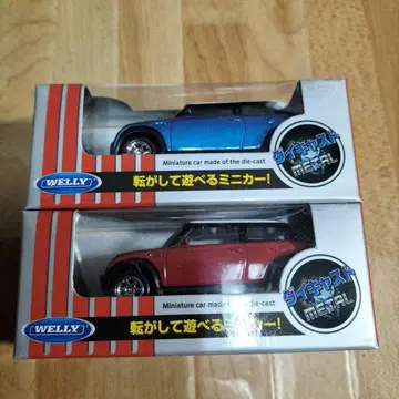 WELLY NEX 미니카 MINI COOPER 파랑 빨강 세트