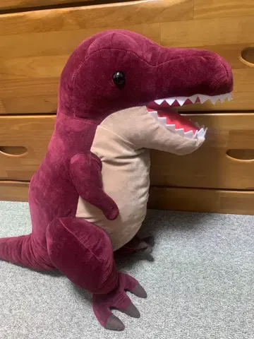 빨간색 티라노사우루스 봉제 인형 공룡