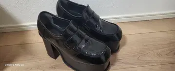 EMODA 블랙 로퍼 M 사이즈 하이 힐