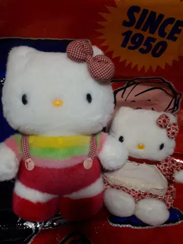 키티 레트로 봉제 인형 세트 레어