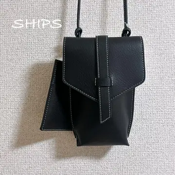 SHIPS 숄더백 & 코인 케이스 세트 블랙 미사용 새상품