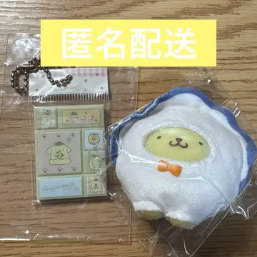 폼폼푸딩 2개 세트 치비토모 타일 씰 미니어처 참