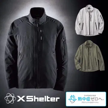 택 포함 새상품 3L 엑스 쉘터 더위 자켓 워크맨 UV 블랙