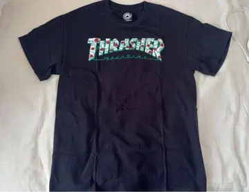 Thrasher 트레셔 로고 티셔츠 블랙 ROSE MAGAZINE