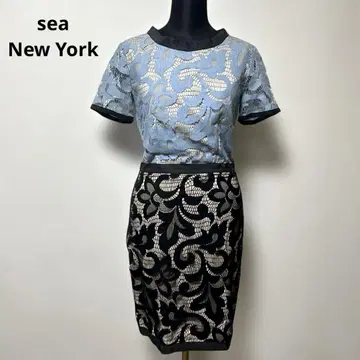 sea New York 시뉴욕 무릎 기장 원피스 전체 레이스 사이즈 0