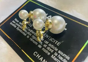 귀걸이 골드 펄