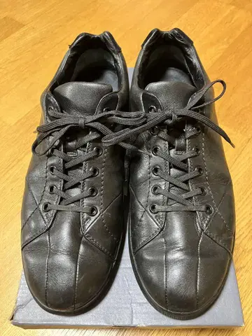 Z Zegna 제냐 가죽 스니커즈 블랙