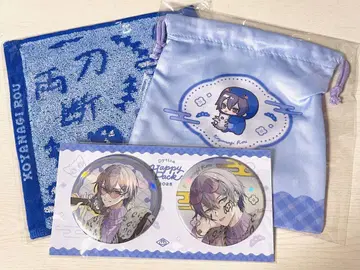 코야나기 로우 happy pack 캔뱃지, 손수건, 복조리