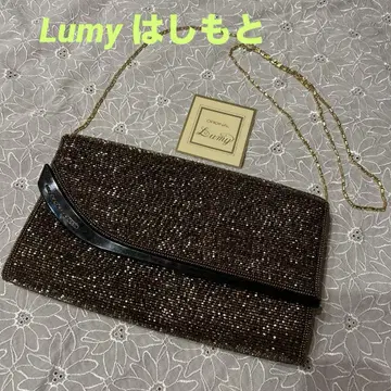 LUMY 루미 하시모토 비즈 백 클러치 백 황실 지정